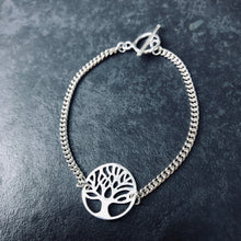 Load image into Gallery viewer, Tree of Life Silver Bracelet
